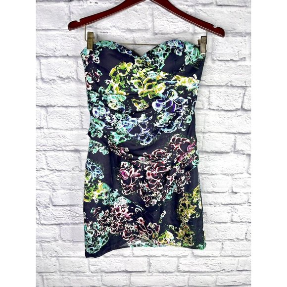 Twelfth Street by Cynthia Vincent Dresses & Skirts - TWELFTH STREET CYNTHIA VINCENT Women's Silk Floral Strapless Tiered Dress NWT 6